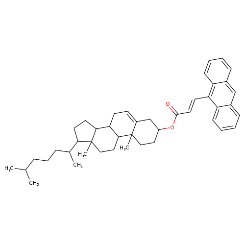 2,15-dimethyl-14-(6-methylheptan-2-yl)tetracyclo[8.7.0.0^{2,7}.0^{11,15}]heptadec-7-en-5-yl (2E)-3-(anthracen-9-yl)prop-2-enoate