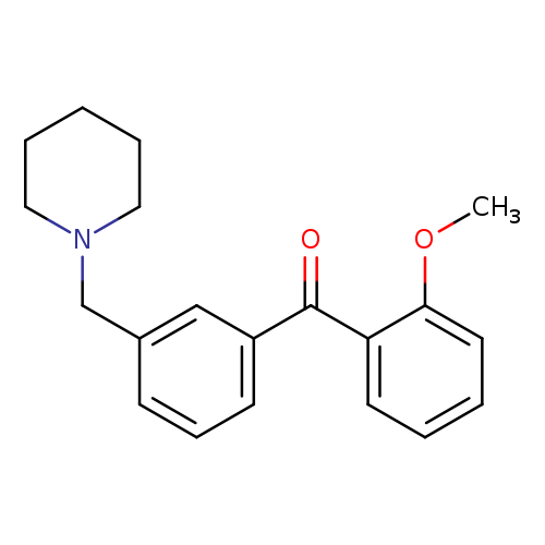 2-Methoxy-3'-piperidinomethyl benzophenone