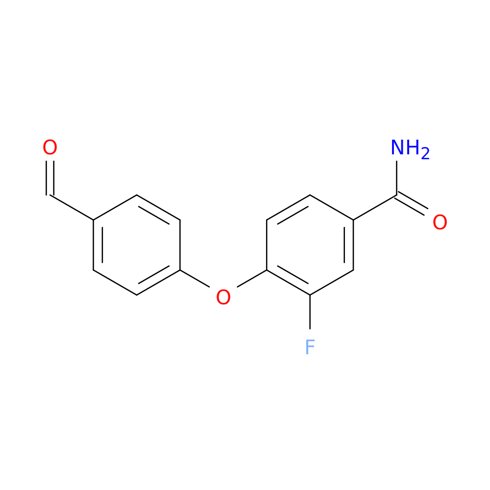 Benzamide, 3-fluoro-4-(4-formylphenoxy)-