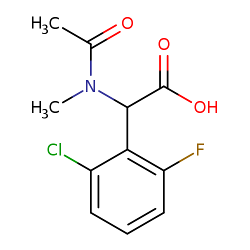 2-(2-chloro-6-fluorophenyl)-2-(N-methylacetamido)acetic acid