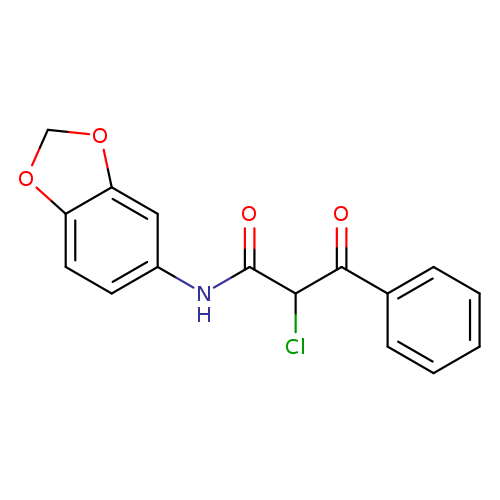 N-(2H-1,3-benzodioxol-5-yl)-2-chloro-3-oxo-3-phenylpropanamide