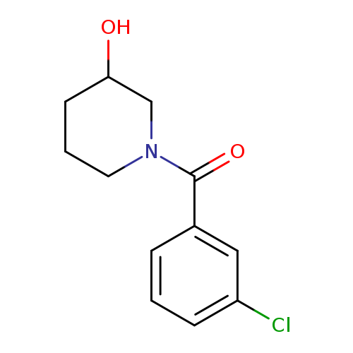 1-(3-chlorobenzoyl)piperidin-3-ol