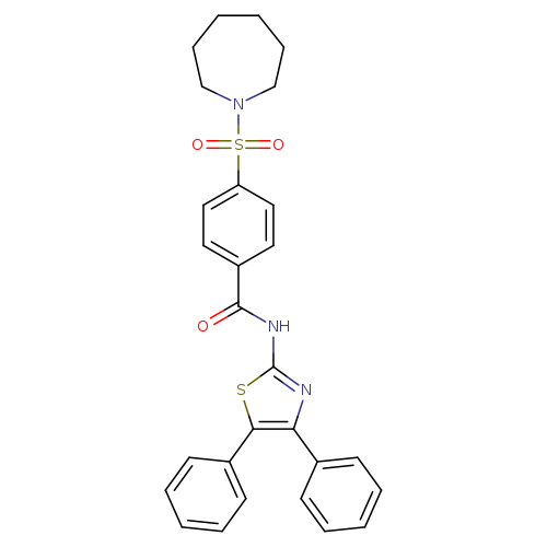 4-(azepane-1-sulfonyl)-N-(4,5-diphenyl-1,3-thiazol-2-yl)benzamide