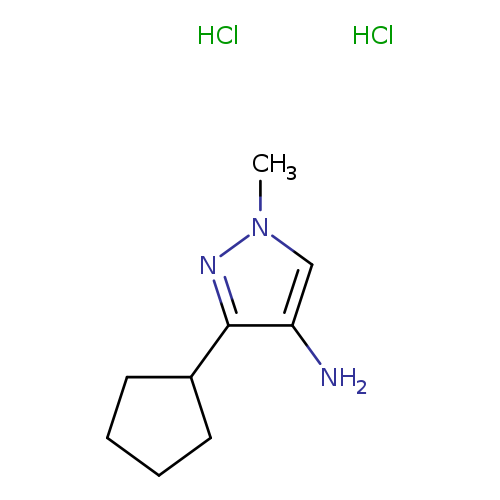 3-cyclopentyl-1-methyl-1H-pyrazol-4-amine dihydrochloride