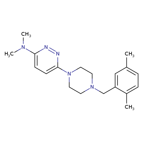 6-{4-[(2,5-dimethylphenyl)methyl]piperazin-1-yl}-N,N-dimethylpyridazin-3-amine