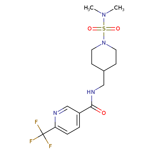N-{[1-(dimethylsulfamoyl)piperidin-4-yl]methyl}-6-(trifluoromethyl)pyridine-3-carboxamide