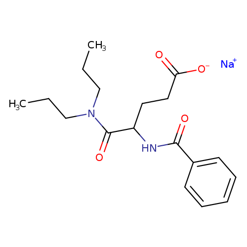 4-(Benzoylamino)-5-(dipropylamino)-5-oxopentanoicacidsodiumsalt