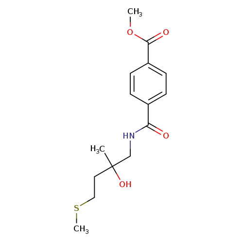 methyl 4-{[2-hydroxy-2-methyl-4-(methylsulfanyl)butyl]carbamoyl}benzoate