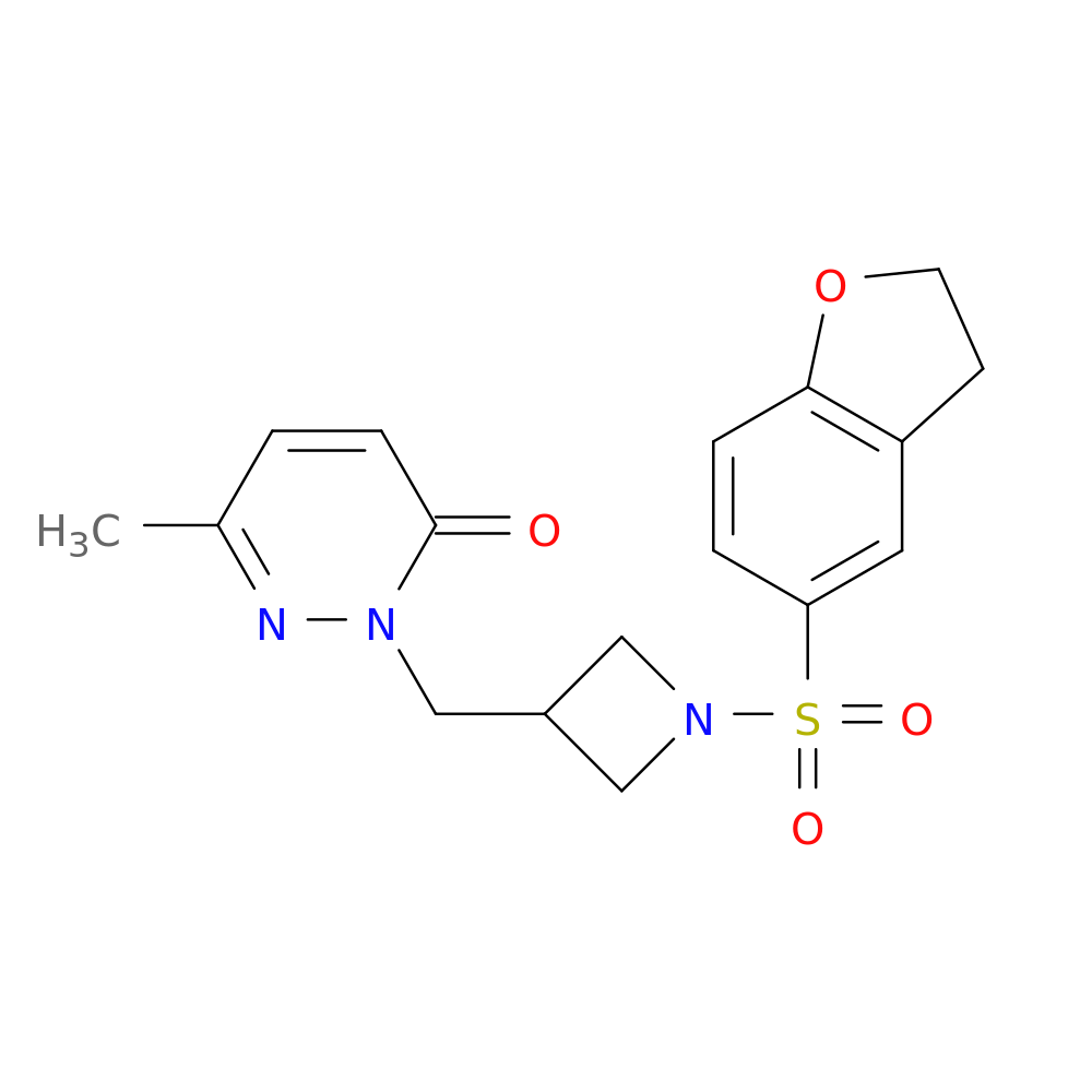 2-{[1-(2,3-dihydro-1-benzofuran-5-sulfonyl)azetidin-3-yl]methyl}-6-methyl-2,3-dihydropyridazin-3-one