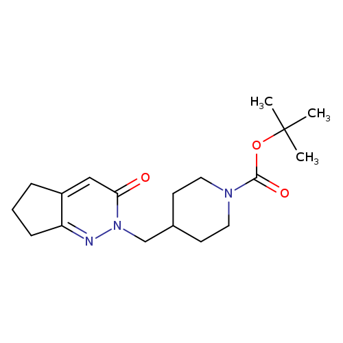 tert-butyl 4-({3-oxo-2H,3H,5H,6H,7H-cyclopenta[c]pyridazin-2-yl}methyl)piperidine-1-carboxylate