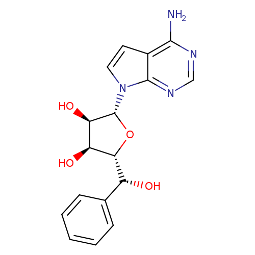 (2R,3R,4S,5R)-2-(4-Amino-7H-pyrrolo[2,3-d]pyrimidin-7-yl)-5-((R)-hydroxy(phenyl)methyl)tetrahydrofuran-3,4-diol