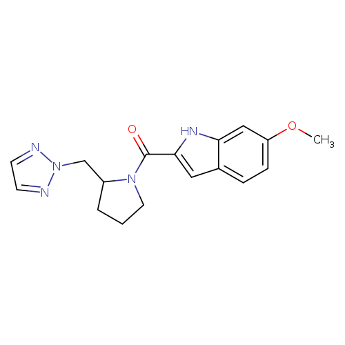 6-methoxy-2-{2-[(2H-1,2,3-triazol-2-yl)methyl]pyrrolidine-1-carbonyl}-1H-indole