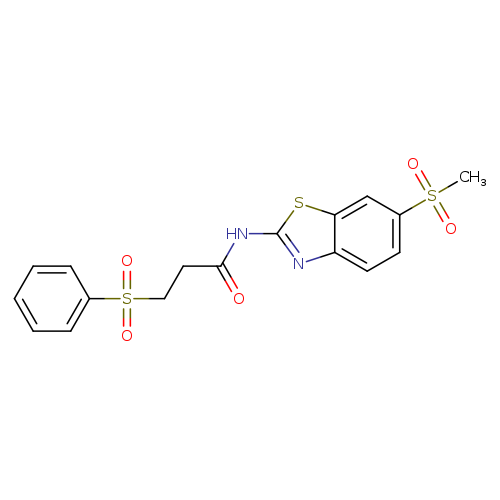 3-(benzenesulfonyl)-N-(6-methanesulfonyl-1,3-benzothiazol-2-yl)propanamide