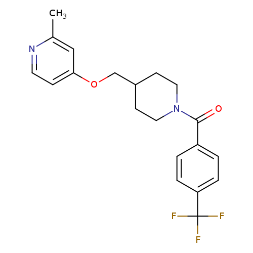 2-methyl-4-({1-[4-(trifluoromethyl)benzoyl]piperidin-4-yl}methoxy)pyridine