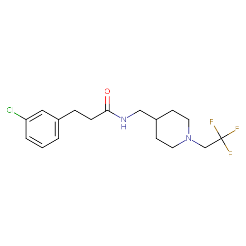 3-(3-chlorophenyl)-N-{[1-(2,2,2-trifluoroethyl)piperidin-4-yl]methyl}propanamide