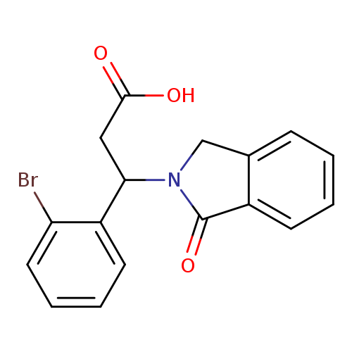 3-(2-bromophenyl)-3-(1-oxo-2,3-dihydro-1H-isoindol-2-yl)propanoic acid