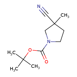 1-Pyrrolidinecarboxylic acid, 3-cyano-3-methyl-, 1,1-dimethylethyl ester