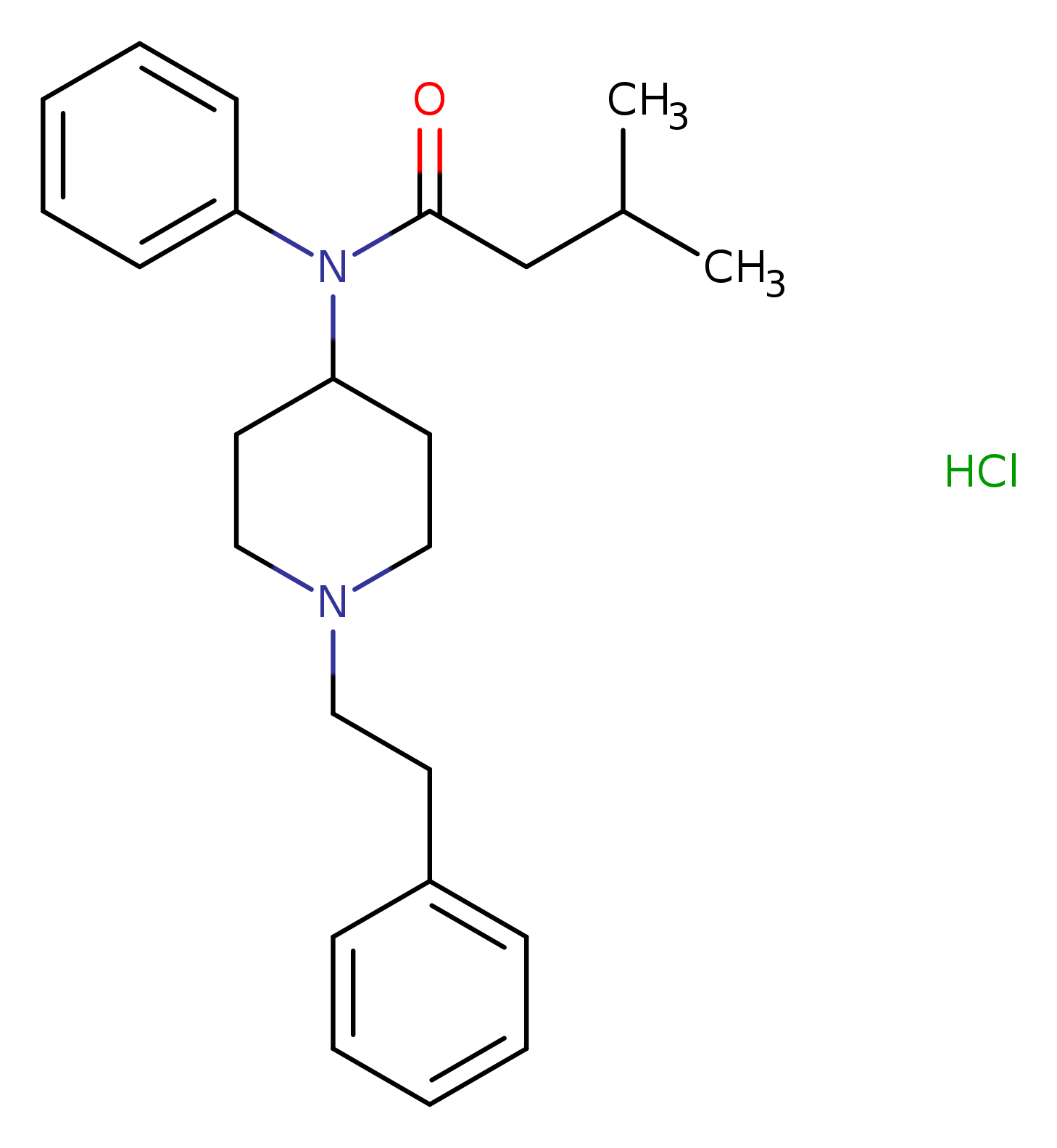 3-methyl-N-(1-phenethylpiperidin-4-yl)-N-phenylbutanamide,monohydrochloride