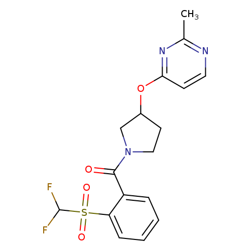 4-{[1-(2-difluoromethanesulfonylbenzoyl)pyrrolidin-3-yl]oxy}-2-methylpyrimidine