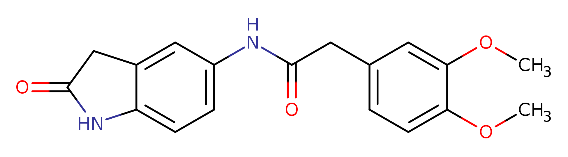 2-(3,4-dimethoxyphenyl)-N-(2-oxo-2,3-dihydro-1H-indol-5-yl)acetamide