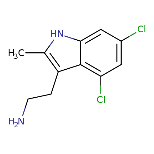 2-(4,6-Dichloro-2-methyl-1h-indol-3-yl)ethanamine, HCl