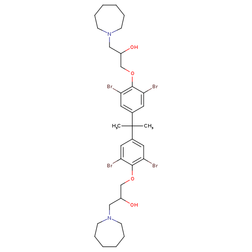 1-(azepan-1-yl)-3-[4-(2-{4-[3-(azepan-1-yl)-2-hydroxypropoxy]-3,5-dibromophenyl}propan-2-yl)-2,6-dibromophenoxy]propan-2-ol