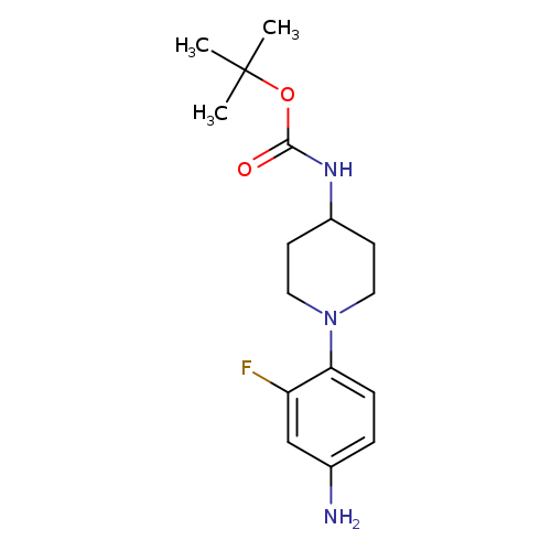 Carbamic acid, N-[1-(4-amino-2-fluorophenyl)-4-piperidinyl]-, 1,1-dimethylethyl ester