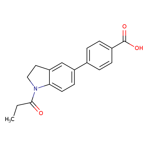 4-(1-Propionyl-2,3-dihydro-1h-indol-5-yl)benzoic acid