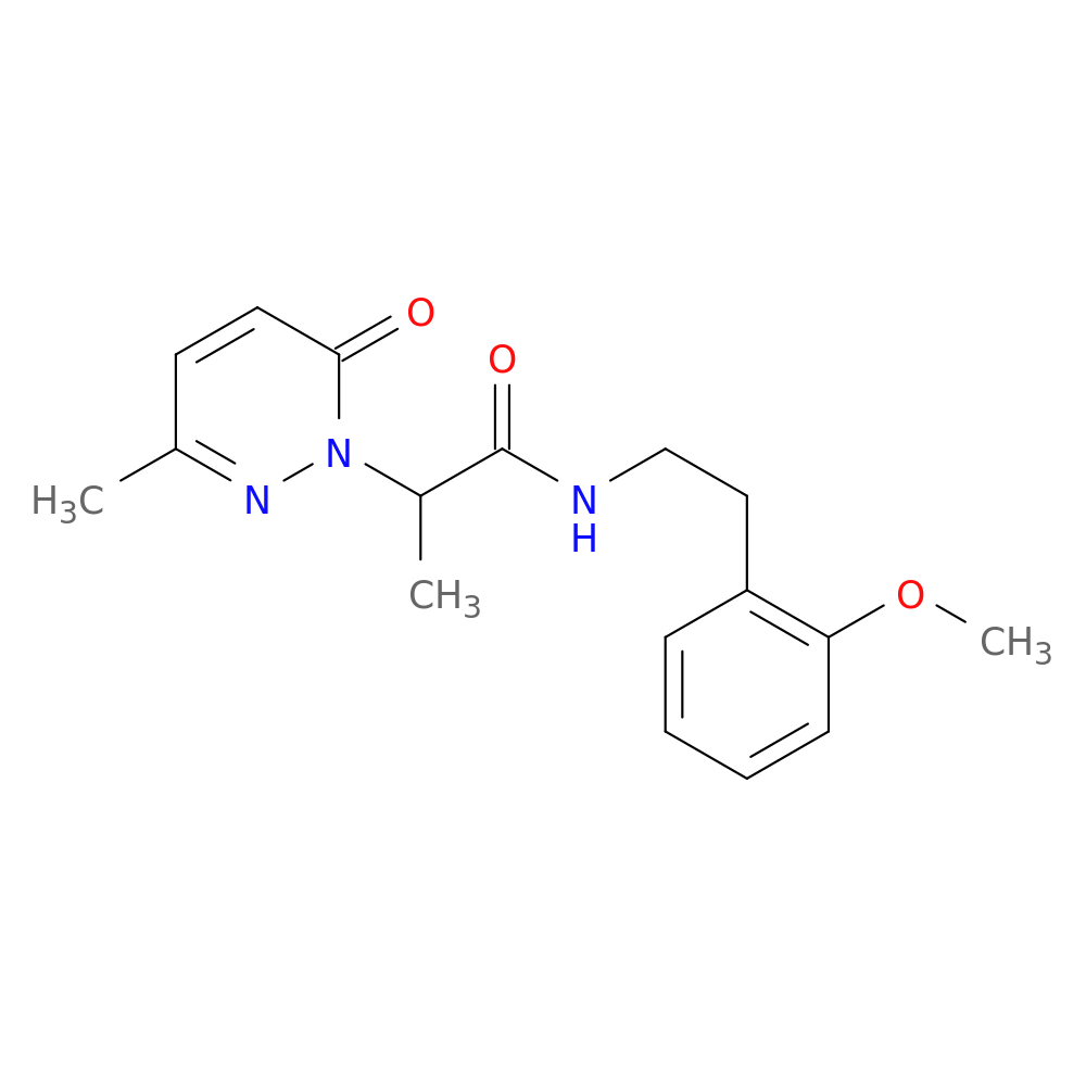 N-[2-(2-methoxyphenyl)ethyl]-2-(3-methyl-6-oxo-1,6-dihydropyridazin-1-yl)propanamide