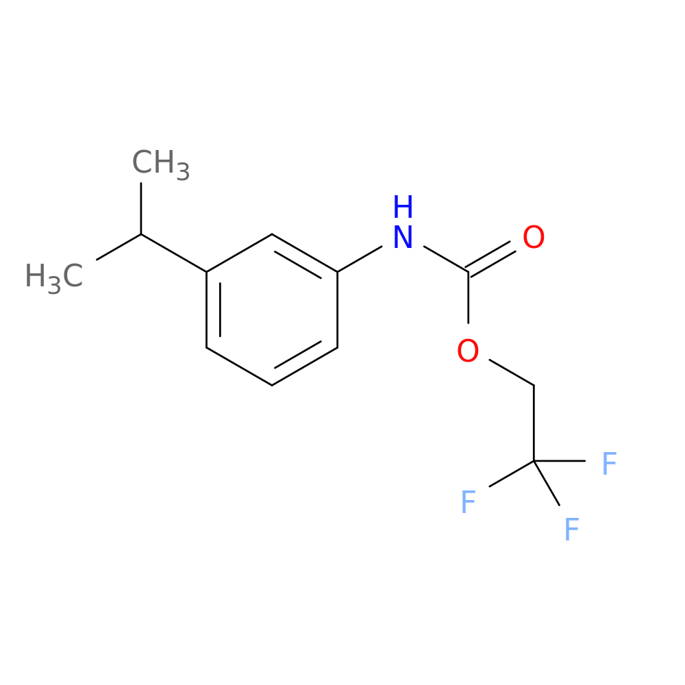 2,2,2-trifluoroethyl N-[3-(propan-2-yl)phenyl]carbamate