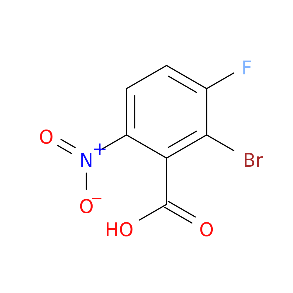 2-Bromo-3-fluoro-6-nitrobenzoic acid