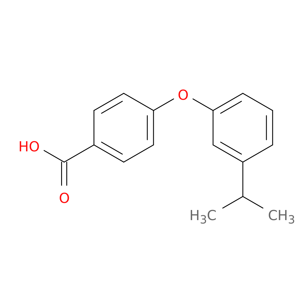 4-[3-(propan-2-yl)phenoxy]benzoic acid