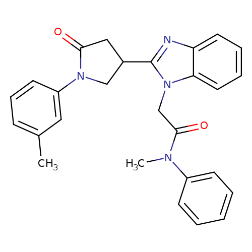 N-methyl-2-{2-[1-(3-methylphenyl)-5-oxopyrrolidin-3-yl]-1H-1,3-benzodiazol-1-yl}-N-phenylacetamide