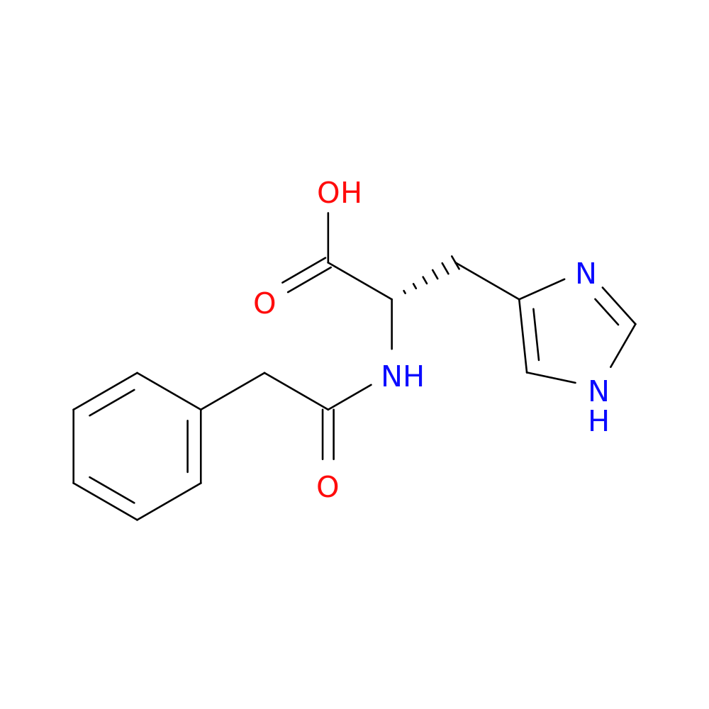 (2S)-3-(1H-imidazol-4-yl)-2-(2-phenylacetamido)propanoic acid