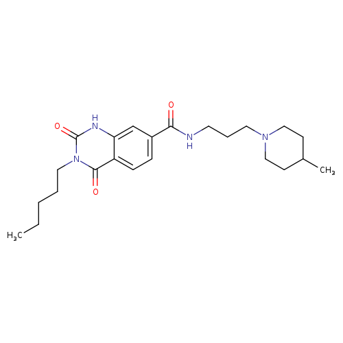 N-[3-(4-methylpiperidin-1-yl)propyl]-2,4-dioxo-3-pentyl-1,2,3,4-tetrahydroquinazoline-7-carboxamide