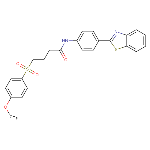 N-[4-(1,3-benzothiazol-2-yl)phenyl]-4-(4-methoxybenzenesulfonyl)butanamide