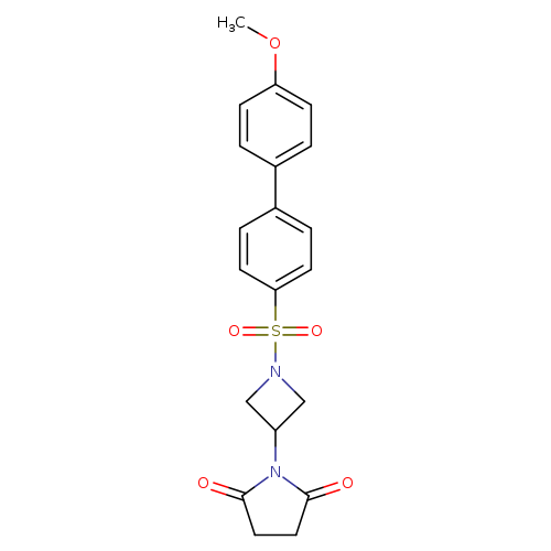 1-[1-({4'-methoxy-[1,1'-biphenyl]-4-yl}sulfonyl)azetidin-3-yl]pyrrolidine-2,5-dione