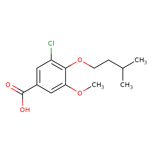 3-Chloro-4-(isopentyloxy)-5-methoxybenzoic acid