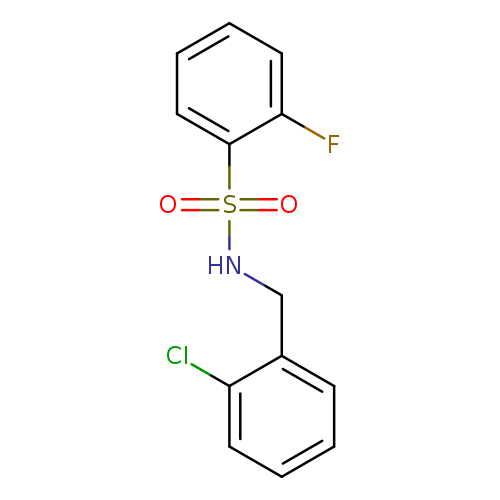 N-[(2-chlorophenyl)methyl]-2-fluorobenzene-1-sulfonamide
