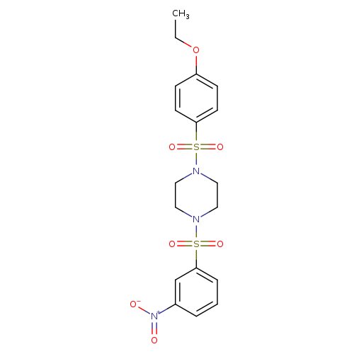 1-(4-ethoxybenzenesulfonyl)-4-(3-nitrobenzenesulfonyl)piperazine