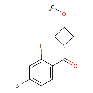 (4-Bromo-2-fluorophenyl)(3-methoxyazetidin-1-yl)methanone