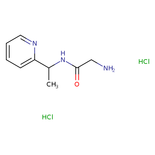 2-amino-N-[1-(pyridin-2-yl)ethyl]acetamide dihydrochloride