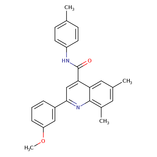 2-(3-methoxyphenyl)-6,8-dimethyl-N-(4-methylphenyl)-4-quinolinecarboxamide