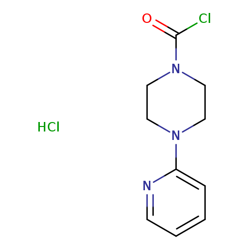 4-(pyridin-2-yl)piperazine-1-carbonyl chloride hydrochloride