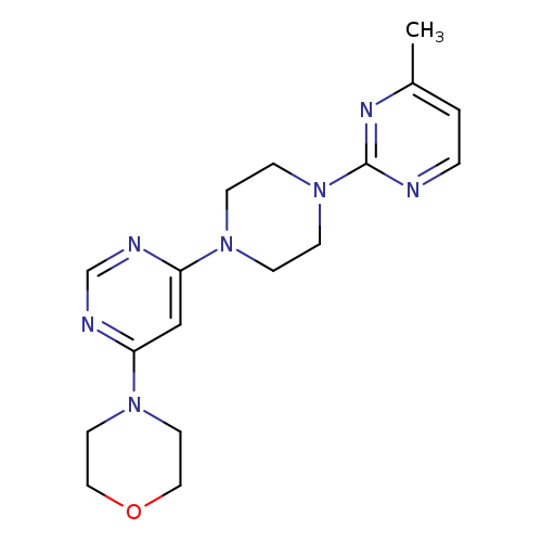 4-{6-[4-(4-methylpyrimidin-2-yl)piperazin-1-yl]pyrimidin-4-yl}morpholine