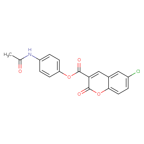 4-acetamidophenyl 6-chloro-2-oxo-2H-chromene-3-carboxylate