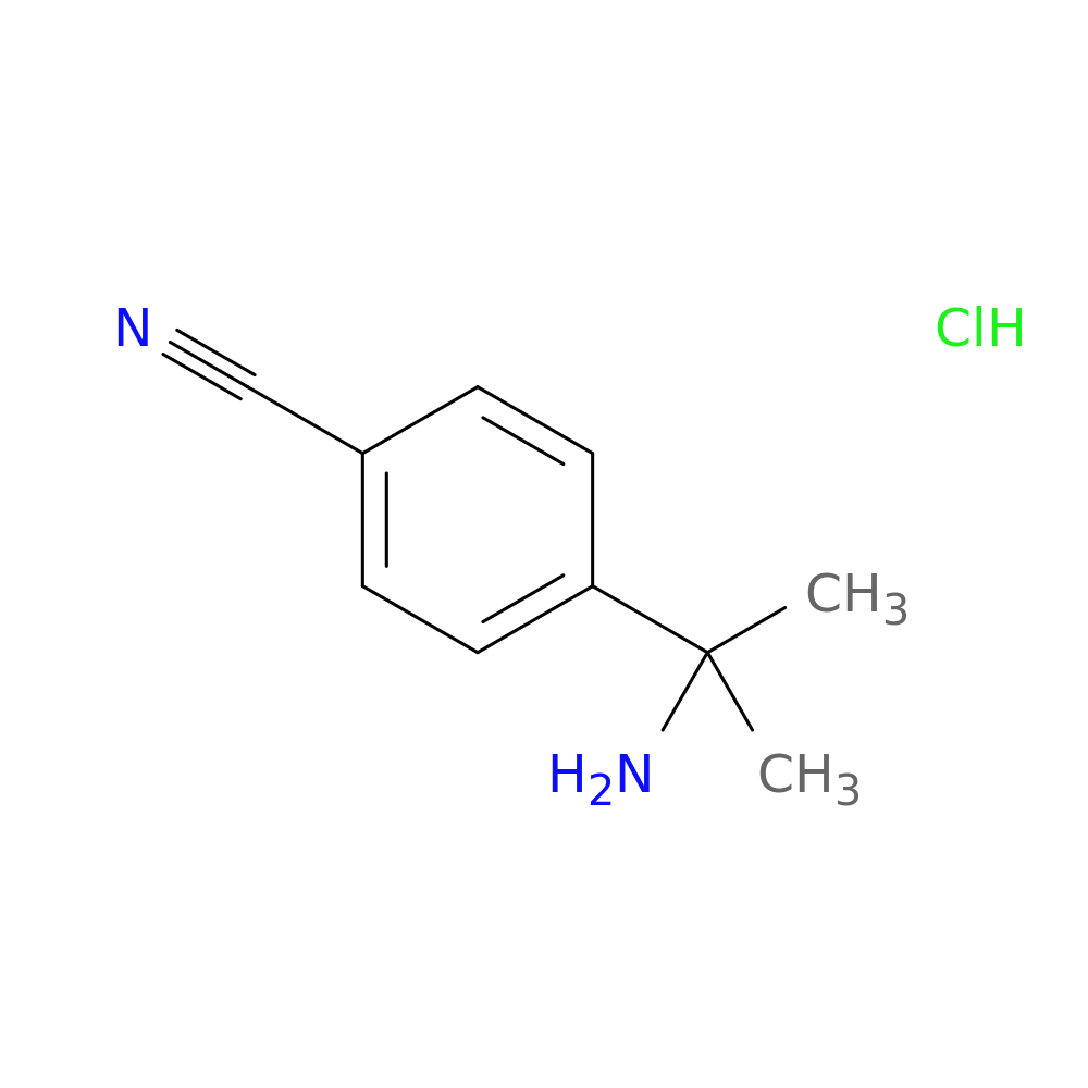 4-(2-aminopropan-2-yl)benzonitrile hydrochloride