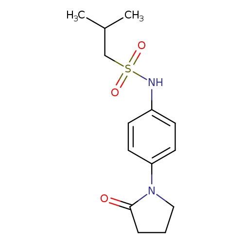 2-methyl-N-[4-(2-oxopyrrolidin-1-yl)phenyl]propane-1-sulfonamide