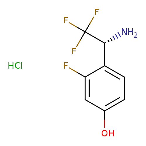 4-[(1R)-1-amino-2,2,2-trifluoroethyl]-3-fluorophenol hydrochloride