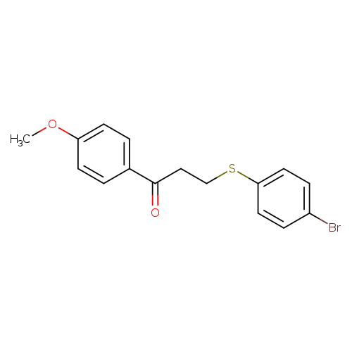 3-[(4-bromophenyl)sulfanyl]-1-(4-methoxyphenyl)propan-1-one